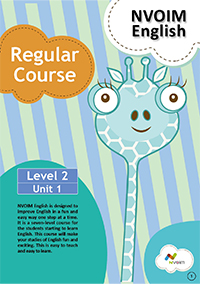 NVOIM English Regular Course Level 2 Unit 1 교재 표지