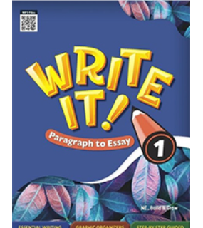 Write it! Paragraph to Essay 1 교재 표지